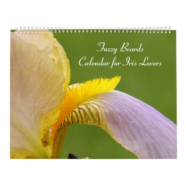 Calendário de Fotografia do Flor das Placas Íris d (Capa)