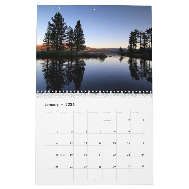 Calendário de Fotografia Natureza (Jan 2026)