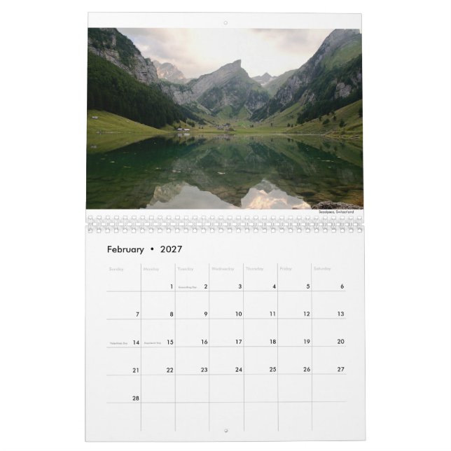 Calendário de Fotografia Seth Russell 2023 (Fev 2027)