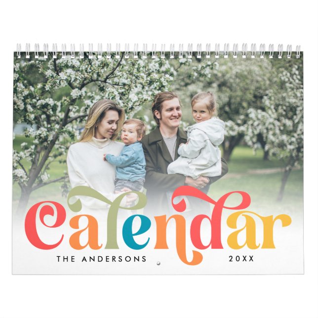Calendário de Fotografias Colorido da Família Hipp (Capa)