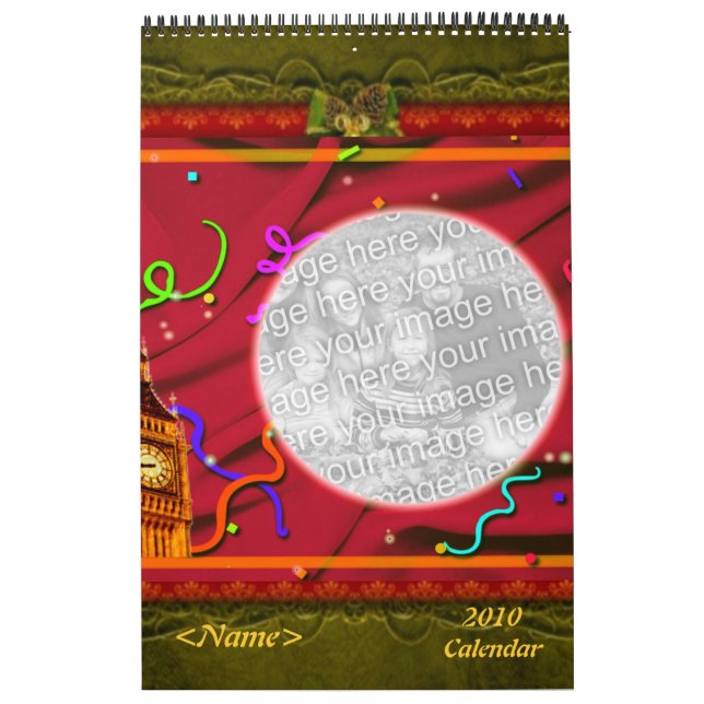 Calendário de Fotografias de Feriados Personalizáv (Capa)