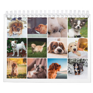Calendário de Fotografias em Puppy Pequeno