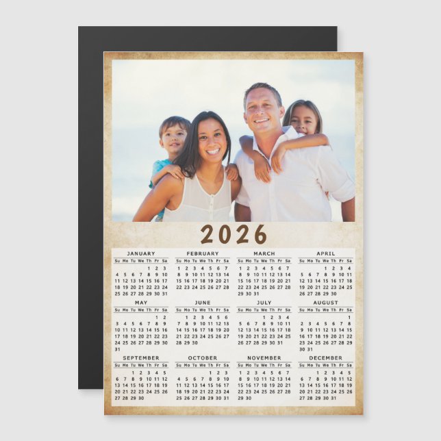 Calendário de Fotografias Magnéticas 2021 (Frente/Verso)