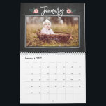 Calendário de Fotografias Personalizadas do Quadro<br><div class="desc">Personalize cada página com suas fotos e crie um calendário único como presente para você ou para outra pessoa! Mais designs estão disponíveis em nossa loja: www.berryberrysweet.com</div>