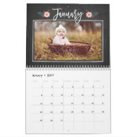 Calendário de Fotografias Personalizadas do Quadro