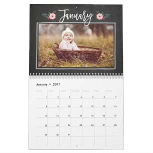 Calendário de Fotografias Personalizadas do Quadro