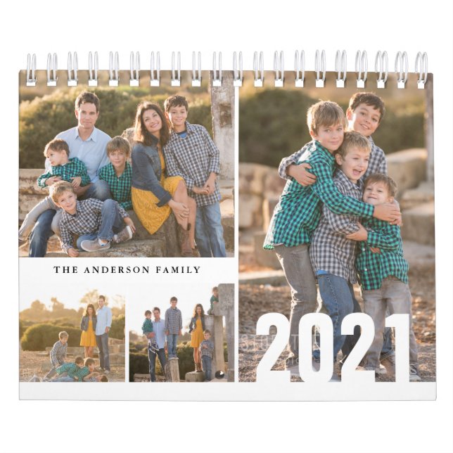 Calendário de Fotografias Personalizado 2021 Crie  (Capa)