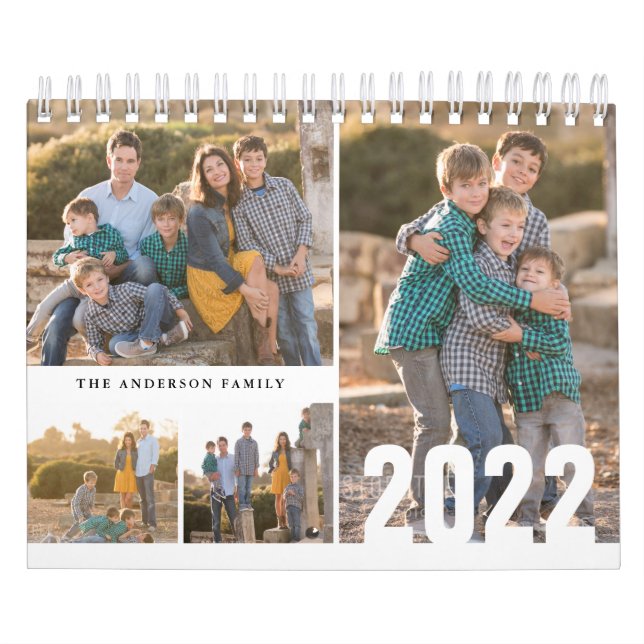 Calendário de Fotografias Personalizado 2022 Crie  (Capa)