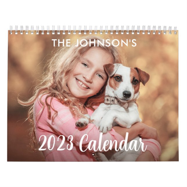 Calendário de Fotografias Personalizado 2023 Simpl (Capa)