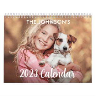 Calendário de Fotografias Personalizado 2023 Simpl