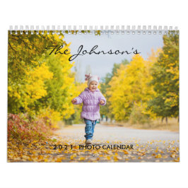 Calendário de Fotografias Personalizado 2026 | Tex