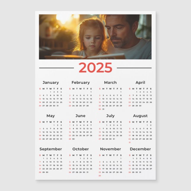 Calendário de Fotografias Personalizado - Ano de C (Frente)