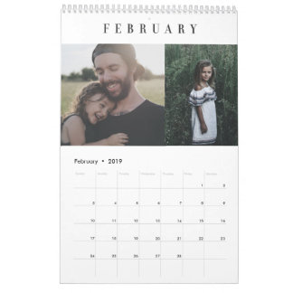 Calendário de Fotografias Personalizado Moderno Si
