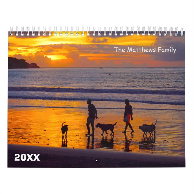 Calendário de Fotografias Personalizado | Texto do (Capa)