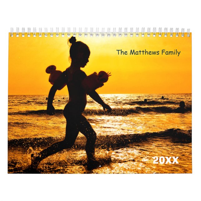 Calendário de Fotografias Personalizado | Texto do (Capa)