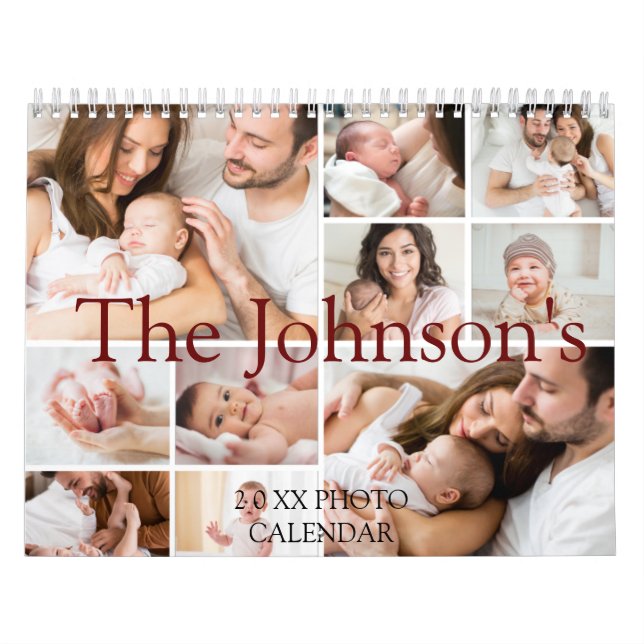 Calendário de Fotografias Personalizado | Texto do (Capa)