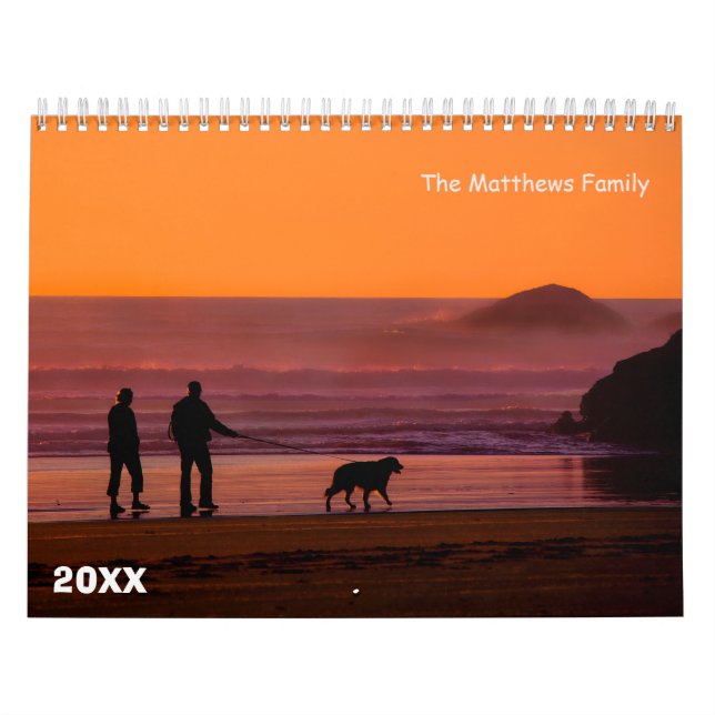 Calendário de Fotografias Personalizado | Texto do (Capa)
