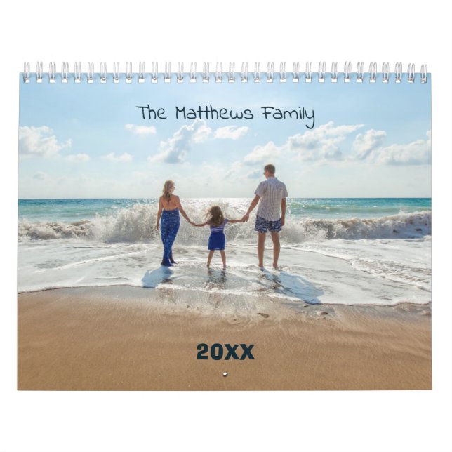 Calendário de Fotografias Personalizado | Texto do (Capa)