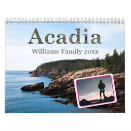 Calendário de Fotos da Família Acadia National Par