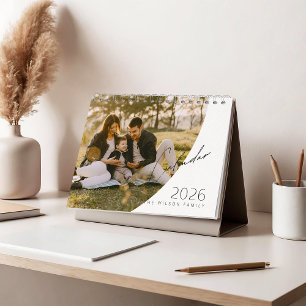 Calendário de Fotos da Família Minimalista Elegant