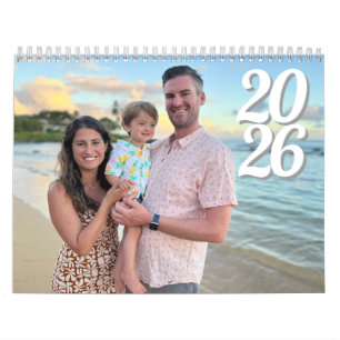 Calendário de Fotos da Família Personalizada 2026