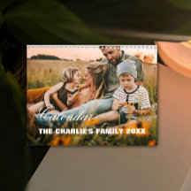 Calendário de Fotos da Família Personalizada Moder