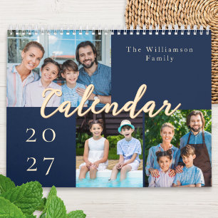 Calendário de Fotos da Família Personalizado 2027