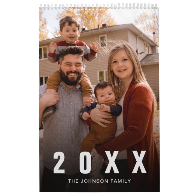 Calendário de Fotos da Família Simples (Capa)