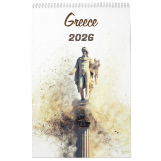 Calendário de Fotos da Grécia 2026 – Paisagens Cên