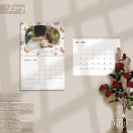 Calendário de Fotos de Borboletas Abstratas Modern