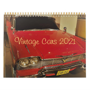 calendário de fotos de carros vintage 2021