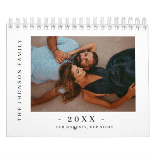 Calendário de Fotos de Casal Novo Minimalista Mode