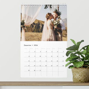 Calendário de Fotos de Casamento Personalizado 202