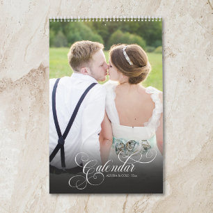 Calendário de Fotos de Casamento Personalizado Rom