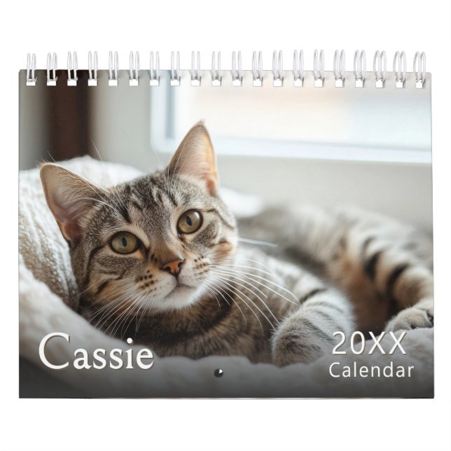 Calendário de Fotos de Cat Personalizadas (Capa)