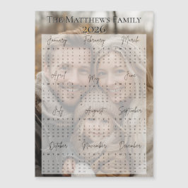 Calendário de Fotos de Feriado de Script Moderno 2