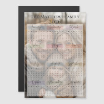 Calendário de Fotos de Feriado Moderno 2026