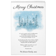 Calendário de Fotos de Natal Feliz