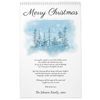 Calendário de Fotos de Natal Feliz