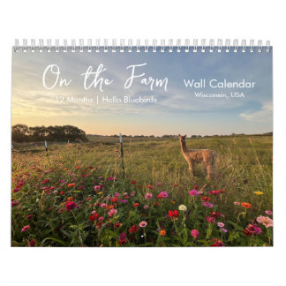 Calendário de Fotos de Vida no Campo Na Fazenda