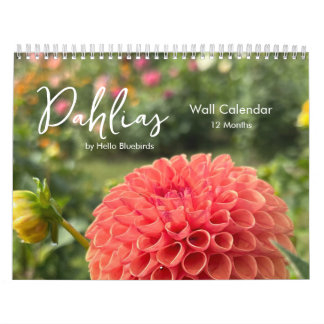 Calendário de Fotos Inspiradoras de Dahlías