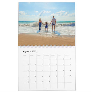 Calendário de Fotos Personalizadas com Texto