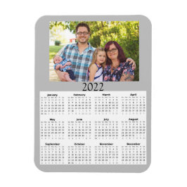 Calendário de Fotos Personalizado 2022 Ímã Mini
