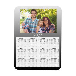 Calendário de Fotos Personalizado 2022 Ímã Mini