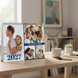 Calendário de Fotos Personalizado 2026 Simples Cri