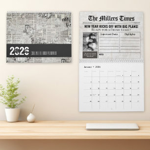 Calendário de Fotos Personalizado 2027, Jornal da