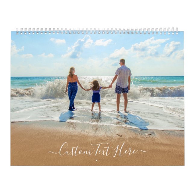 Calendário de Fotos Personalizado com Texto Person (Capa)