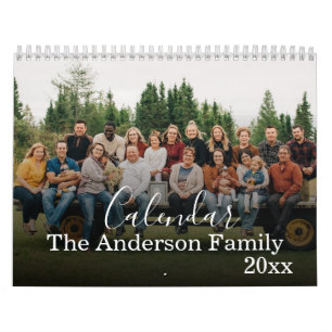 Calendário de Fotos Personalizado da Família