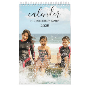 Calendário de Fotos Personalizado da Família Moder