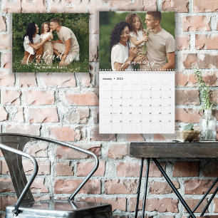 Calendário de Fotos Personalizado de 12 Meses para